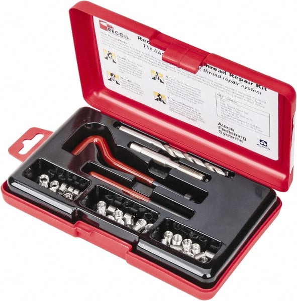 Value Collection - 36 Inserts, M7x1.00, M7x1.00 Metric Coarse, Thread Repair Kit - 10.5mm Insert Length - Exact Tooling