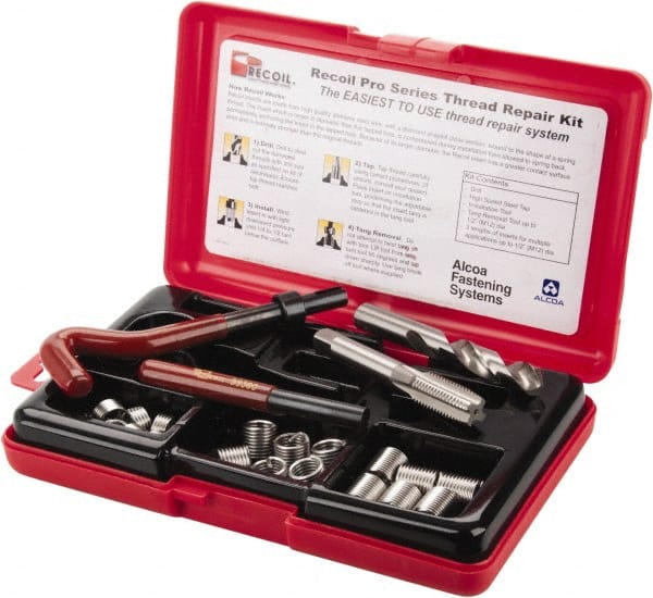 Value Collection - 18 Inserts, M12x1.75, M12x1.75 Metric Coarse, Thread Repair Kit - 18mm Insert Length - Exact Tooling