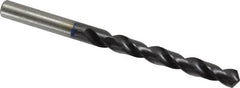 Accupro - 23/64" 120° Cobalt Jobber Drill - TiAlN Finish, Right Hand Cut, Spiral Flute, Straight Shank, 125mm OAL, Faceted Point - Exact Tooling