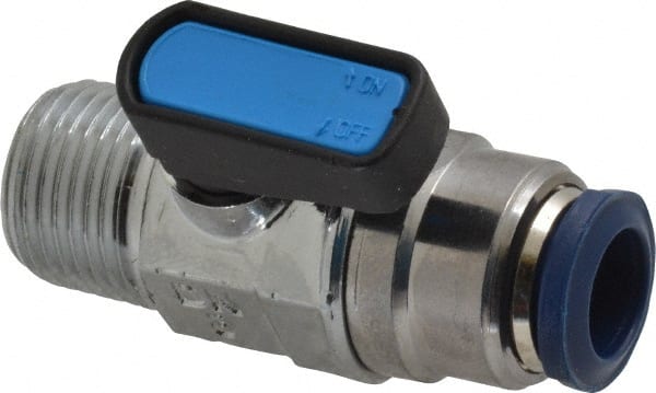 Aignep USA - 3/8" Pipe, 3/8 Thread, Full Port, Brass Standard Ball Valve - Exact Tooling