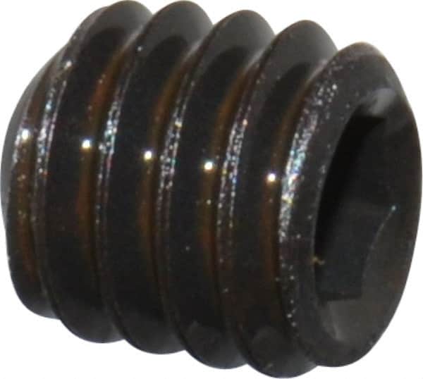 Value Collection - #5-44 UNF, 1/8" OAL, Cup Point Set Screw - Grade 8 Alloy Steel, 1/16" Key - Exact Tooling