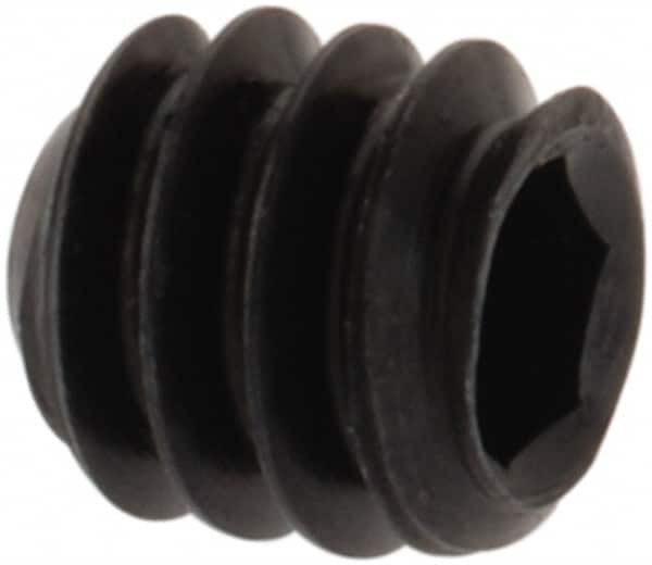 Value Collection - #3-48 UNC, 3/32" OAL, Cup Point Set Screw - Grade 8 Alloy Steel, 0.05" Key - Exact Tooling