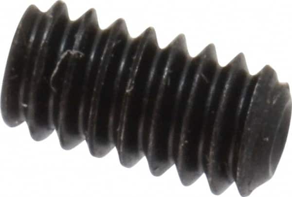 Value Collection - #3-48 UNC, 3/16" OAL, Cup Point Set Screw - Grade 8 Alloy Steel, 0.05" Key - Exact Tooling