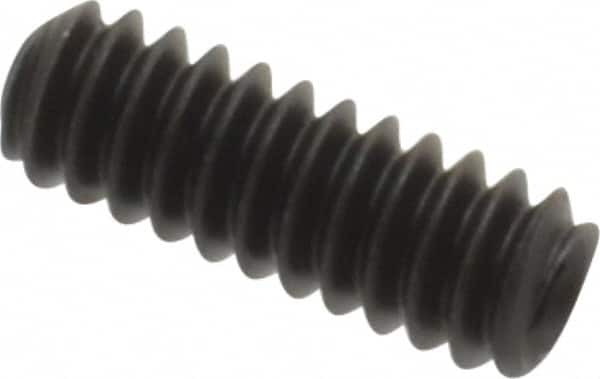 Value Collection - #4-40 UNC, 5/16" OAL, Cup Point Set Screw - Grade 8 Alloy Steel, 0.05" Key - Exact Tooling