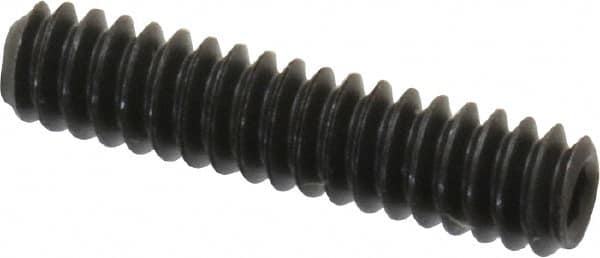 Value Collection - #4-40 UNC, 1/2" OAL, Cup Point Set Screw - Grade 8 Alloy Steel, 0.05" Key - Exact Tooling