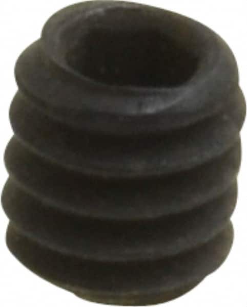 Value Collection - #5-40 UNC, 1/8" OAL, Cup Point Set Screw - Grade 8 Alloy Steel, 1/16" Key - Exact Tooling