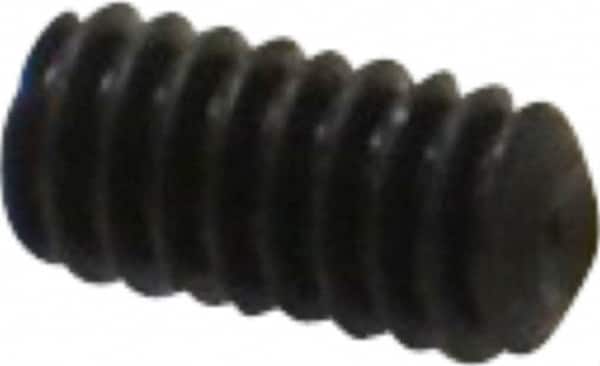 Value Collection - #5-40 UNC, 1/4" OAL, Cup Point Set Screw - Grade 8 Alloy Steel, 1/16" Key - Exact Tooling