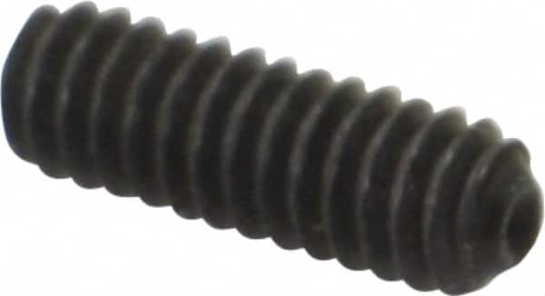 Value Collection - #5-40 UNC, 3/8" OAL, Cup Point Set Screw - Grade 8 Alloy Steel, 1/16" Key - Exact Tooling