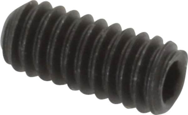 Value Collection - #8-32 UNC, 3/8" OAL, Cup Point Set Screw - Grade 8 Alloy Steel, 5/64" Key - Exact Tooling