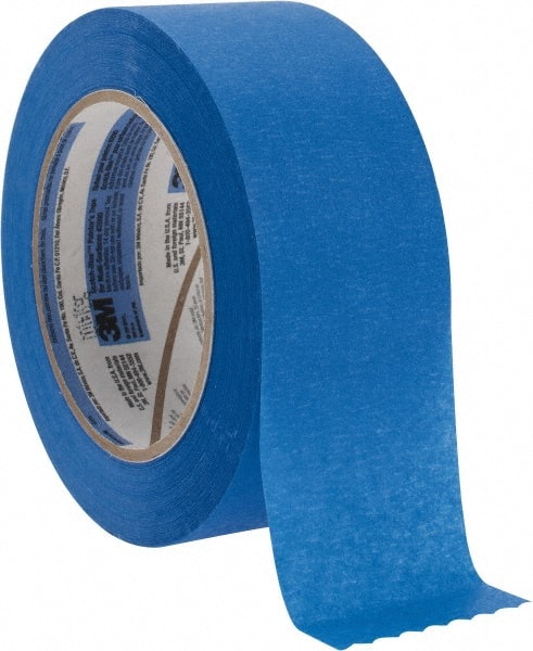 3M - 2" Wide x 60 Yd Long Blue Paper Masking Tape - Series 2090, 5.7 mil Thick, 27 In/Lb Tensile Strength - Exact Tooling