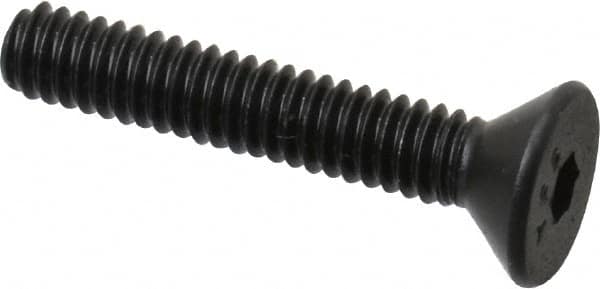 Value Collection - #5-40 UNC Hex Socket Drive, 82° Flat Screw - Alloy Steel, Black Oxide Finish, Fully Threaded, 3/4" OAL - Exact Tooling