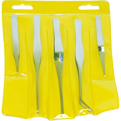 5 Pieces Tweezer Set - Exact Tooling