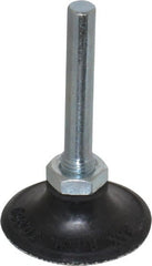 Merit Abrasives - 1-1/2" Diam Quick-Change Type P Disc Backing Pad - 1/4" Shank Diam, Medium Density, 30,000 RPM, Power-Lock Type 1 Compatible - Exact Tooling