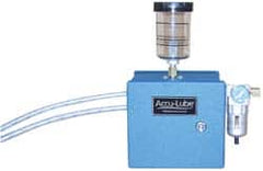 Accu-Lube - 1 Outlet, 10 Ounce Tank Capacity, Micro Lubricant System - 12' Coolant Line Length - Exact Tooling