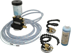 Accu-Lube - 2 Outlet, 10 Ounce Tank Capacity, Micro Lubricant System - 12' Coolant Line Length - Exact Tooling