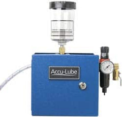 Accu-Lube - 1 Outlet, 10 Ounce Tank Capacity, Micro Lubricant System - 12' Coolant Line Length - Exact Tooling
