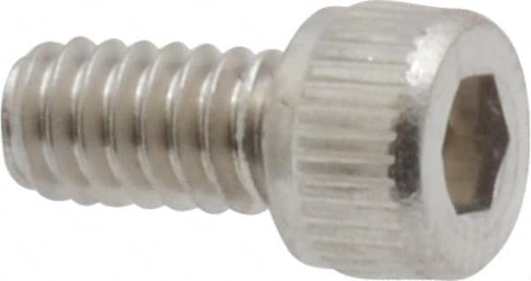Value Collection - #5-40 UNC Hex Socket Drive, Socket Cap Screw - Grade 18-8 Stainless Steel, 1/4" Length Under Head - Exact Tooling