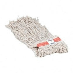 Rubbermaid - 1" Orange Head Band, X-Large Cotton Cut End Mop Head - 8 Ply, Side Loading Connection, Use for General Purpose - Exact Tooling