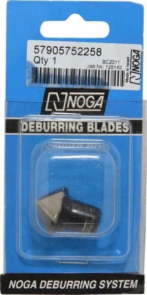 Noga - C20 Bi-Directional High Speed Steel Deburring Swivel Blade - Use on Hole Edge Surfaces - Exact Tooling
