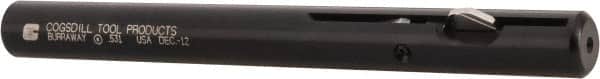 Cogsdill Tool - 17/32" Hole, No. 3-1/2 Blade, Type B Power Deburring Tool - One Piece, 5.5" OAL, 0.72" Pilot, 1.09" from Front of Tool to Back of Blade - Exact Tooling