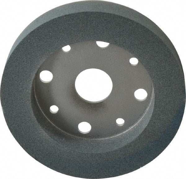 Norton - 6" Diam, 4" Hole Size, 1" Overall Thickness, 100 Grit, Type 2 Tool & Cutter Grinding Wheel - Fine Grade, Silicon Carbide, I Hardness, Vitrified Bond, 3,600 RPM - Exact Tooling