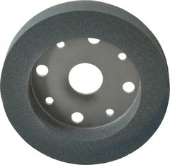 Norton - 6" Diam, 4" Hole Size, 1" Overall Thickness, 100 Grit, Type 2 Tool & Cutter Grinding Wheel - Fine Grade, Silicon Carbide, I Hardness, Vitrified Bond, 3,600 RPM - Exact Tooling