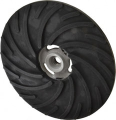 Norton - 9" Diam Locking Nut Disc Backing Pad - Medium Density, 6,600 RPM - Exact Tooling