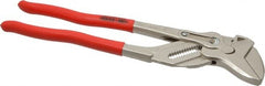 Knipex - 12" OAL, 2-3/8" Max Capacity, 13 Position Pipe Wrench Tongue & Groove Pliers - Smooth Smooth Jaws, Standard Head - Exact Tooling