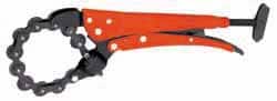 Grip-On - 10" OAL Standard Jaw Locking Chain Pipe Cutters - Exact Tooling