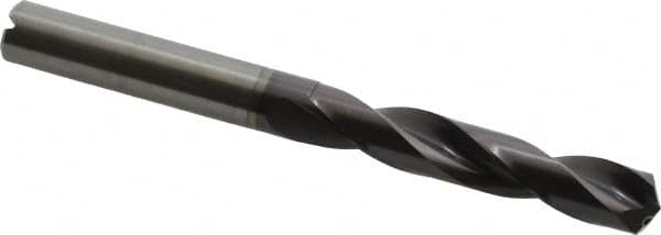 Guhring - 0.3937" 140° Solid Carbide Jobber Drill - FIREX Finish, Right Hand Cut, Spiral Flute, Straight Shank, 103mm OAL, SU Point - Exact Tooling