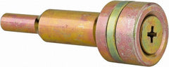 Value Collection - 3/8 & 1/4" Hole, Screw Lock Wheel Mandrel - 2-1/16" OAL, 1/4" Shank Diam - Exact Tooling