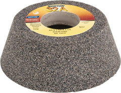 Norton - 4" Diam, 1-1/4" Hole Size, 1-1/2" Overall Thickness, 46 Grit, Type 11 Tool & Cutter Grinding Wheel - Coarse Grade, Aluminum Oxide, I Hardness, Vitrified Bond, 5,730 RPM - Exact Tooling