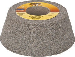 Norton - 4" Diam, 1-1/4" Hole Size, 1-1/2" Overall Thickness, 60 Grit, Type 11 Tool & Cutter Grinding Wheel - Medium Grade, Aluminum Oxide, K Hardness, Vitrified Bond, 5,730 RPM - Exact Tooling