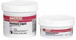 Loctite - 1 Lb Kit Silver Epoxy Resin Putty - -20 to 200°F Operating Temp, 6 hr Full Cure Time, Series 135 - Exact Tooling