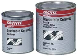 Loctite - 2 Lb Kit Gray Epoxy Resin Filler/Repair Caulk - 248°F Max Operating Temp, 6 hr Full Cure Time, Series 209 - Exact Tooling