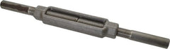 Made in USA - 10,000 Lb Load Limit, 1" Thread Diam, 6" Take Up, Steel Stub & Stub Turnbuckle - 8-3/4" Body Length, 1-3/8" Neck Length, 18" Closed Length - Exact Tooling