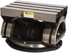Interstate - 15" OAL x 17.2" Overall Width x 10-1/8" Overall Height, Angle Table - 0.63" Slot Width, Swivels - Exact Tooling
