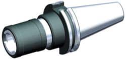 Kennametal - CAT50 Taper Shank Tension & Compression Tapping Chuck - 5/16 to 7/8" Tap Capacity, 3.86" Projection, Size 2 Adapter, Quick Change - Exact Tooling