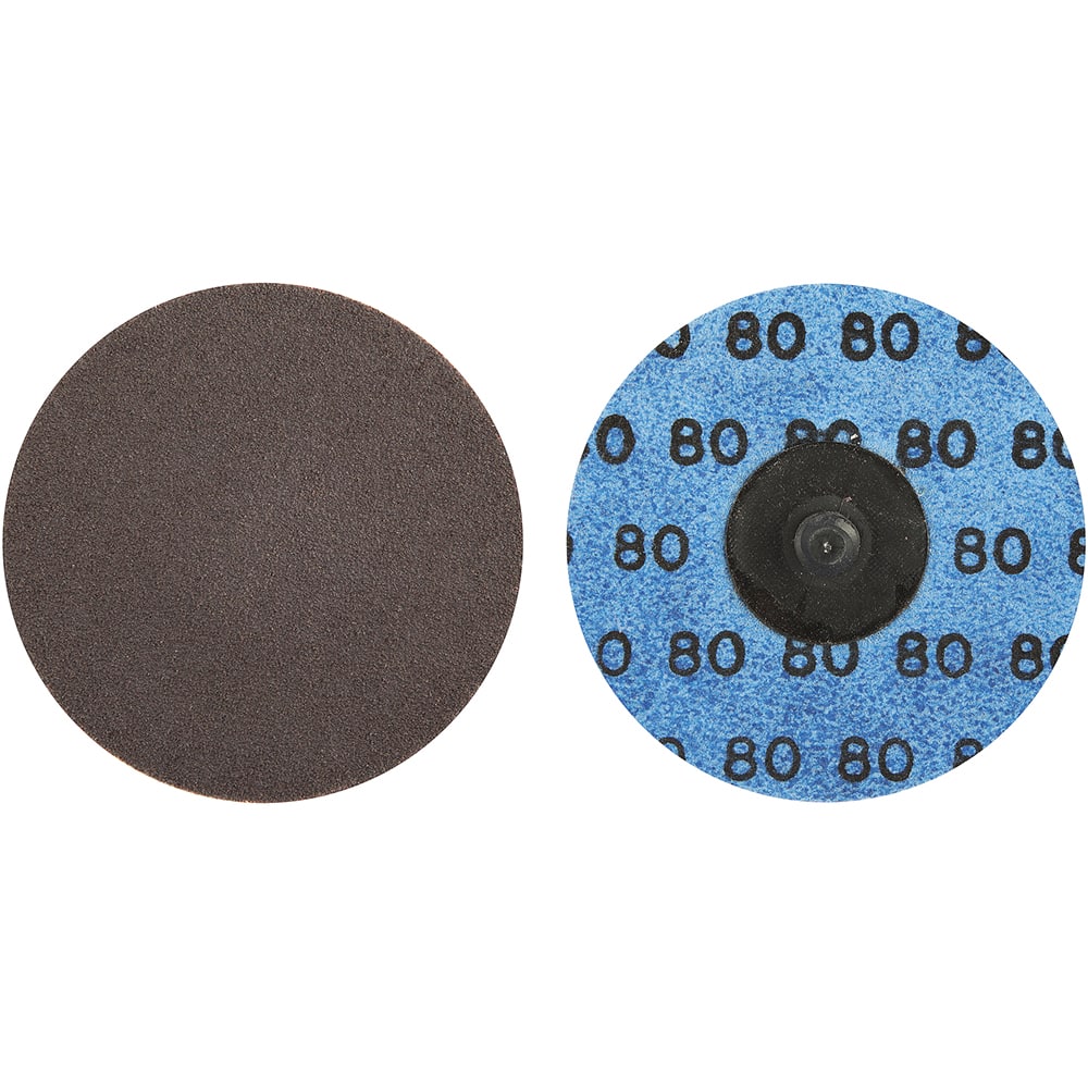 Norton - 3" 80 Grit Aluminum Oxide Quick Change Disc - Exact Tooling