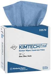 Kimtech - Dry Clean Room/Lab/Critical Task Wipes - Pop-Up, 16-3/4" x 8-3/4" Sheet Size, Blue - Exact Tooling