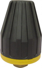 Kranzle - 4,750 psi Rotating, Brass, Ceramic, Plastic & Rubber, Turbo Pressure Washer Nozzle - 1.14mm Orifice Diam, 1/4" Thread, Female, Black & Orange - Exact Tooling