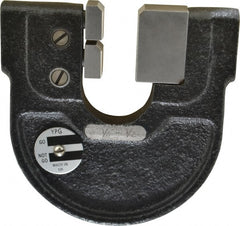 YPG - 1/4 to 1/2 Inch, Cast Iron 2 Frame Snap Gage - 0.0001 Inch Graduation, Hardened Tool Steel Anvil - Exact Tooling