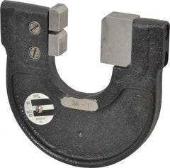 YPG - 3/4 to 1 Inch, Cast Iron 3 Frame Snap Gage - 0.0001 Inch Graduation, Hardened Tool Steel Anvil - Exact Tooling