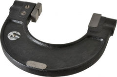 YPG - 3-1/16 to 3-7/16 Inch, Cast Iron 7x Frame Snap Gage - 0.001 Inch Graduation, Hardened Tool Steel Anvil - Exact Tooling