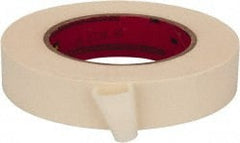 3M - 1" Wide x 60 Yd Long Tan Paper Masking Tape - Series 213, 6 mil Thick, 27 In/Lb Tensile Strength - Exact Tooling
