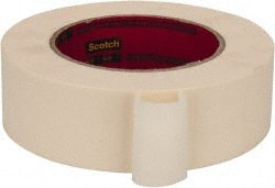3M - 1-1/2" Wide x 60 Yd Long Tan Paper Masking Tape - Series 213, 6 mil Thick, 27 In/Lb Tensile Strength - Exact Tooling