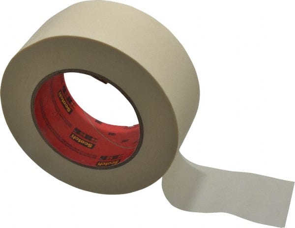 3M - 2" Wide x 60 Yd Long Tan Paper Masking Tape - Series 213, 6 mil Thick, 27 In/Lb Tensile Strength - Exact Tooling