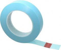 3M - 1" Wide x 60 Yd Long Blue Polypropylene Film Masking Tape - Series 215, 4.8 mil Thick, 15 In/Lb Tensile Strength - Exact Tooling