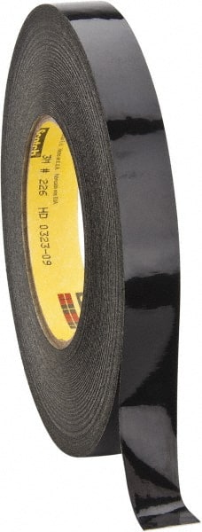 3M - 3/4" Wide x 60 Yd Long Black Crepe Paper Masking Tape - Series 226, 10.6 mil Thick, 34 In/Lb Tensile Strength - Exact Tooling