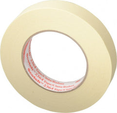 3M - 1" Wide x 60 Yd Long Tan Paper Masking Tape - Series 2364, 6.5 mil Thick, 24 In/Lb Tensile Strength - Exact Tooling